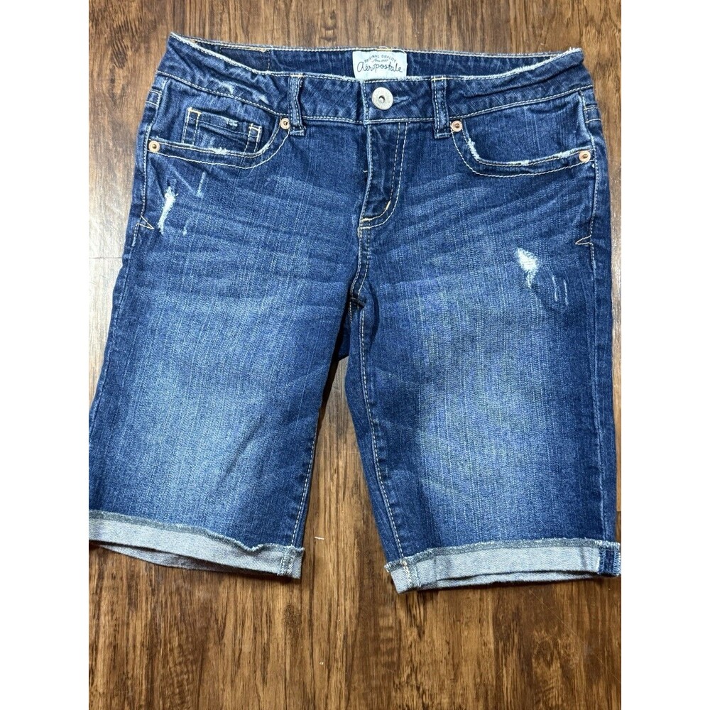 Aéropostale Dark Blue Short Shorts Size 5/6 Bermuda Roll Cuff